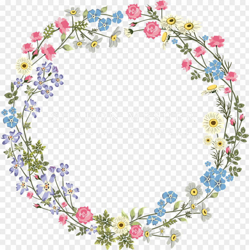 Wedding Flower T-shirt Wreath PNG