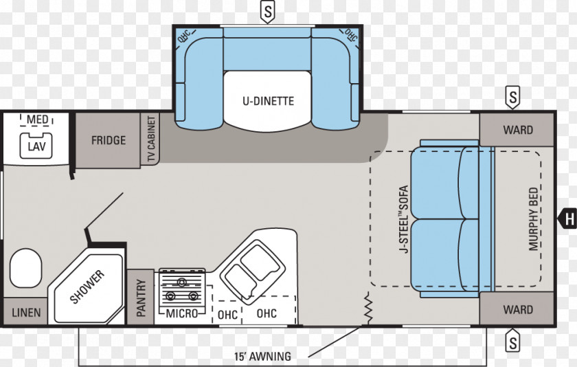 Double Bed Caravan Jayco, Inc. Floor Plan Campervans PNG