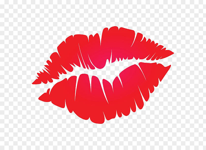 Red Lip Mouth Lipstick Logo PNG