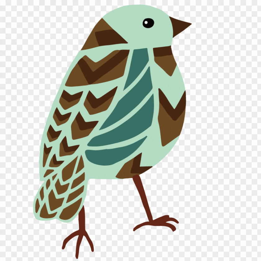 Vector Cartoon Sparrow Bird Euclidean Drawing PNG