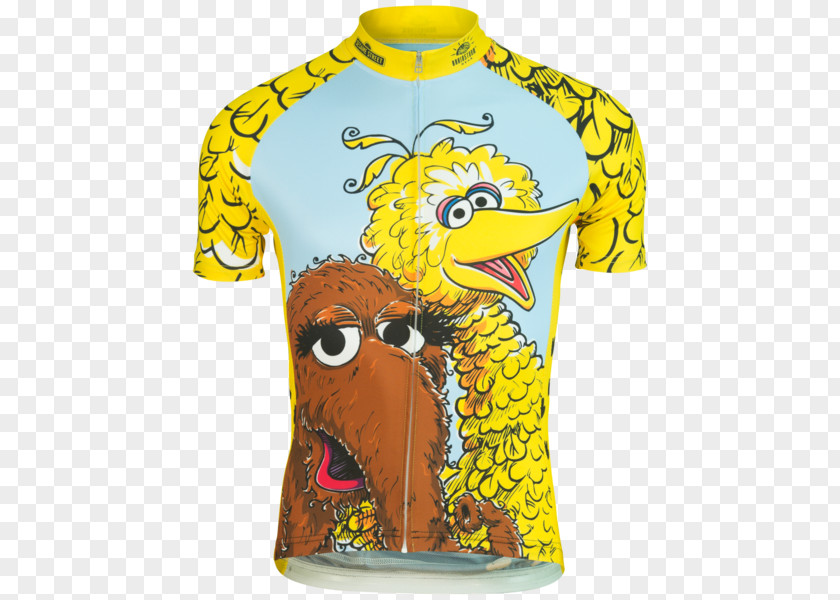 Big Bird Sesame Street T-shirt Mr. Snuffleupagus Cycling Jersey PNG