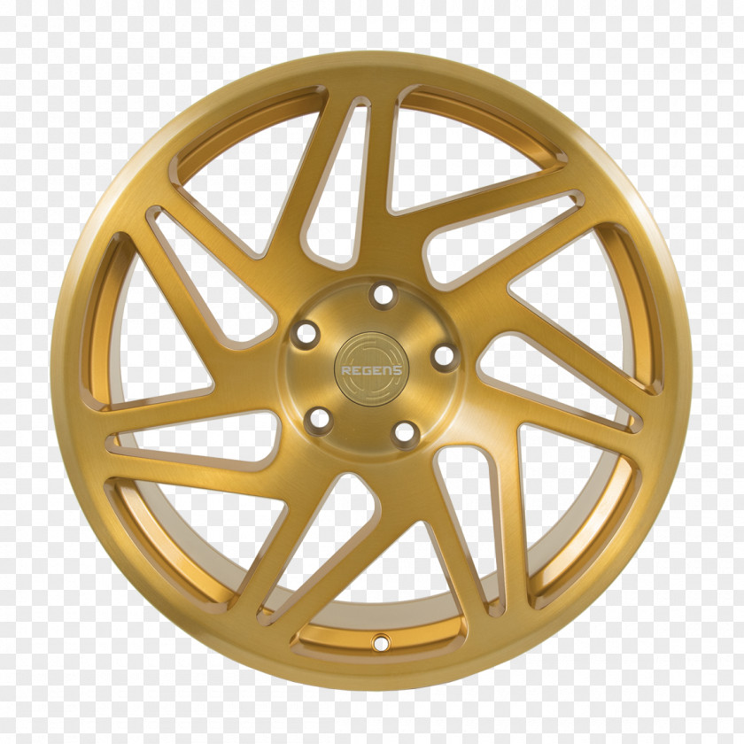 Brushed Gold Alloy Wheel Car Spoke TopSpeed Autosport PNG
