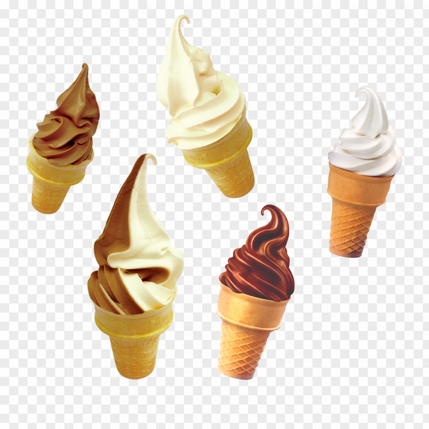 Cones Ice Cream Cone Gelato Milkshake Sundae PNG