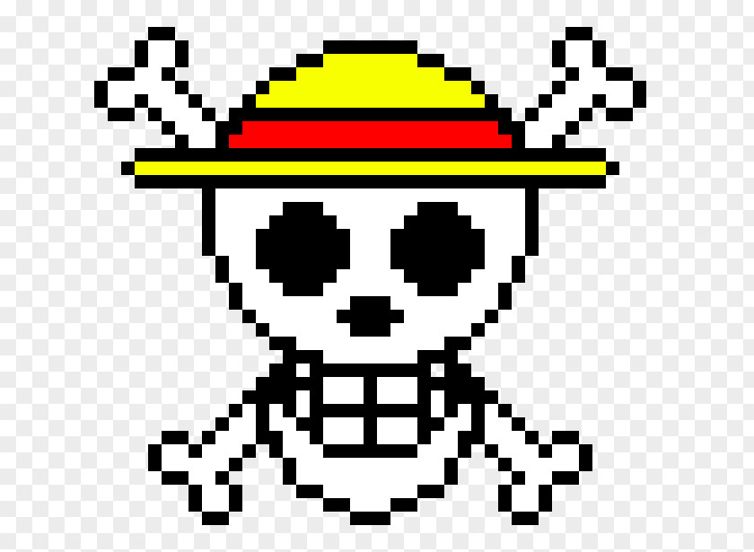 Jolly Roger Franky Monkey D. Luffy One Piece Tower Tokyo Pixel Art Straw Hat Pirates PNG