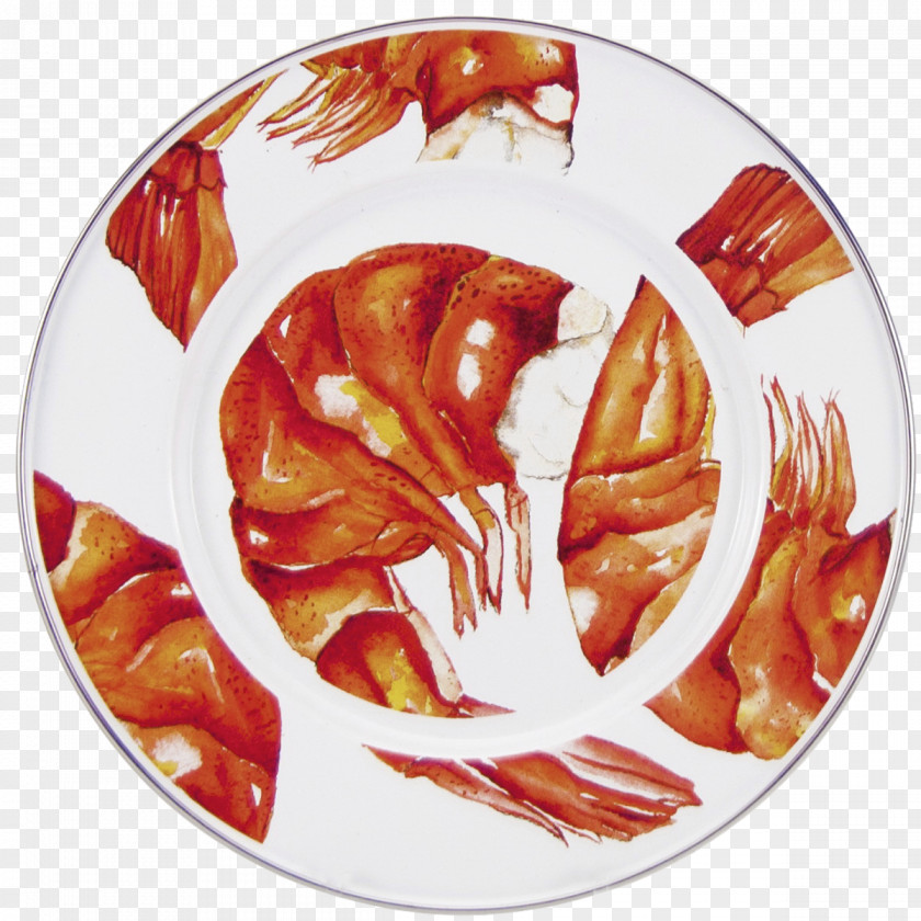 Shrimp Shabby Chic Tableware Kitchen Golden Rabbit Enamelware PNG