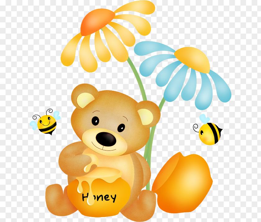 Bear Brown Bee Clip Art PNG