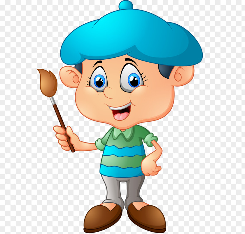 Paint The Hat Cartoon Painting Royalty-free Illustration PNG