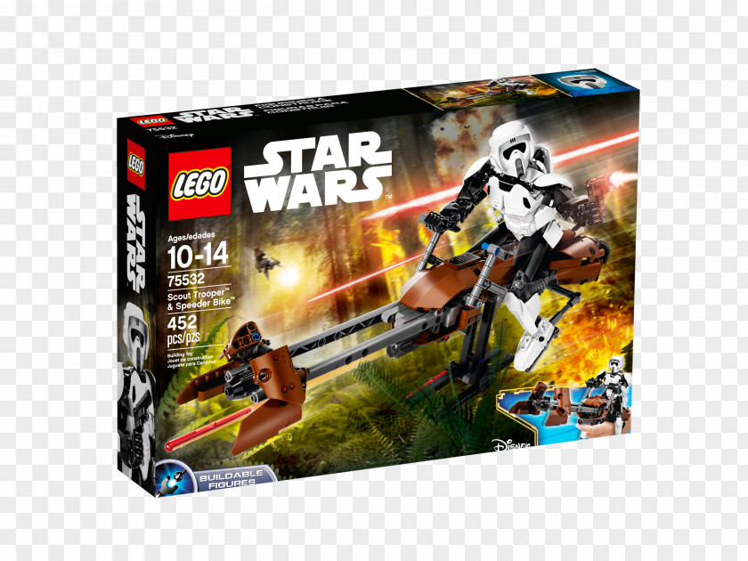 Star Wars Clone Trooper Speeder Bike Lego Imperial Scout PNG