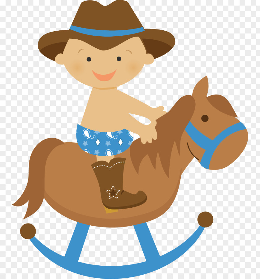 Cowgirl Cowboy Boot Infant Clip Art PNG