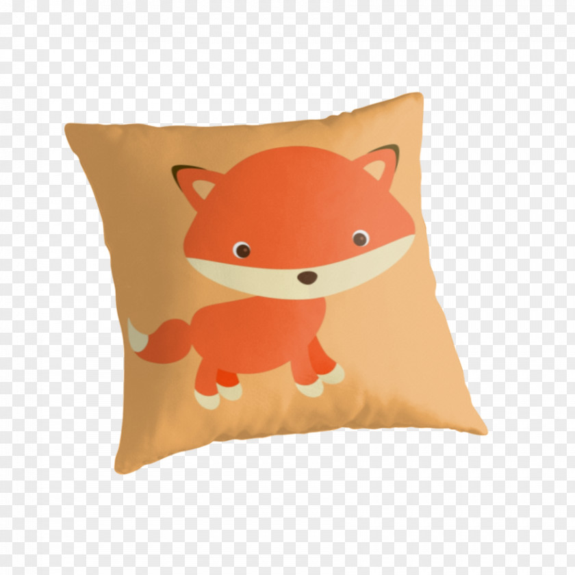 Fox Material Throw Pillows Cushion Whiskers Snout PNG