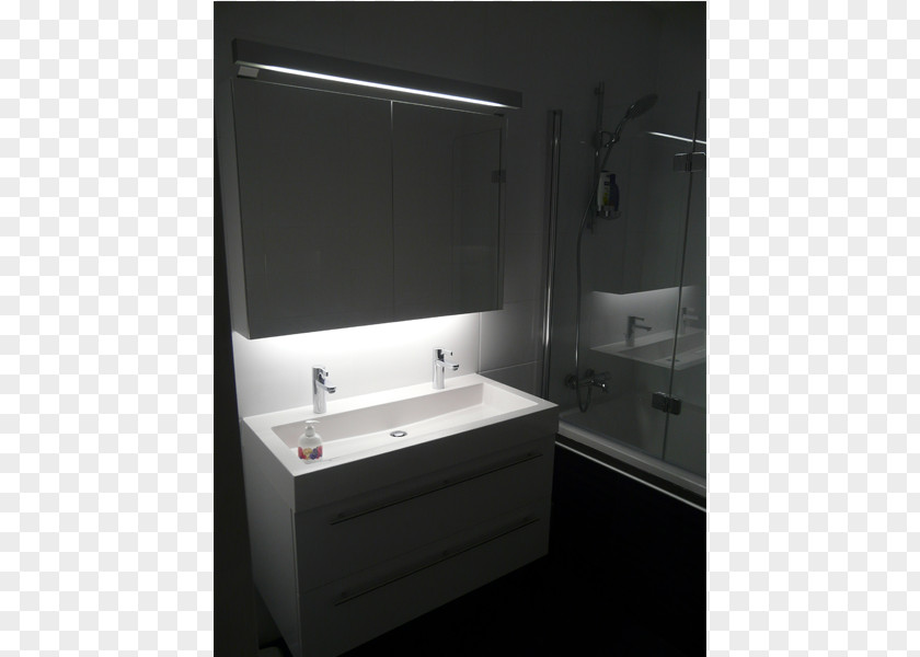 Glass Bathroom Cabinet Sink PNG