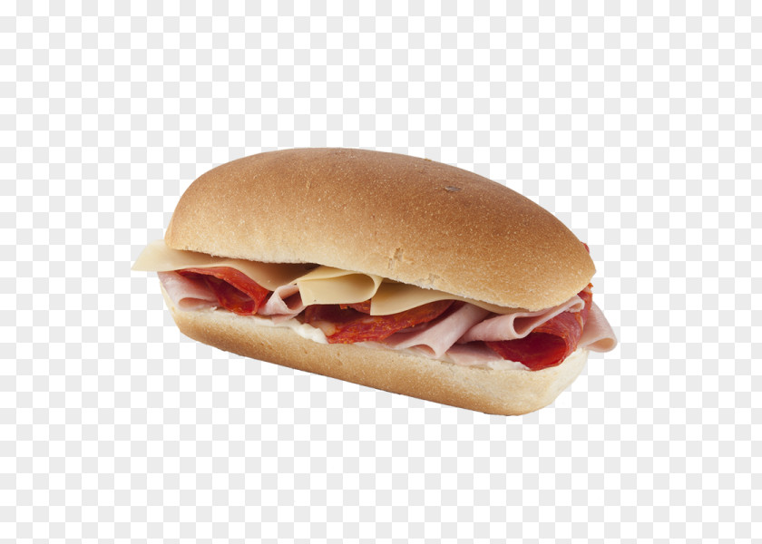 Ham Slices And Cheese Sandwich Breakfast Submarine Baguette PNG