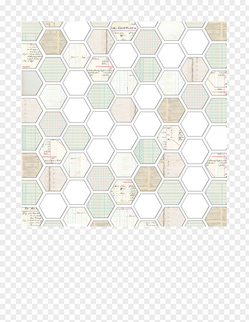Hexagon Standard Paper Size Ledger Square PNG