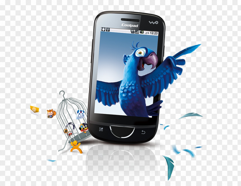 Phone Parrot China Unicom Poster Smartphone Coolpad Group Limited Android PNG