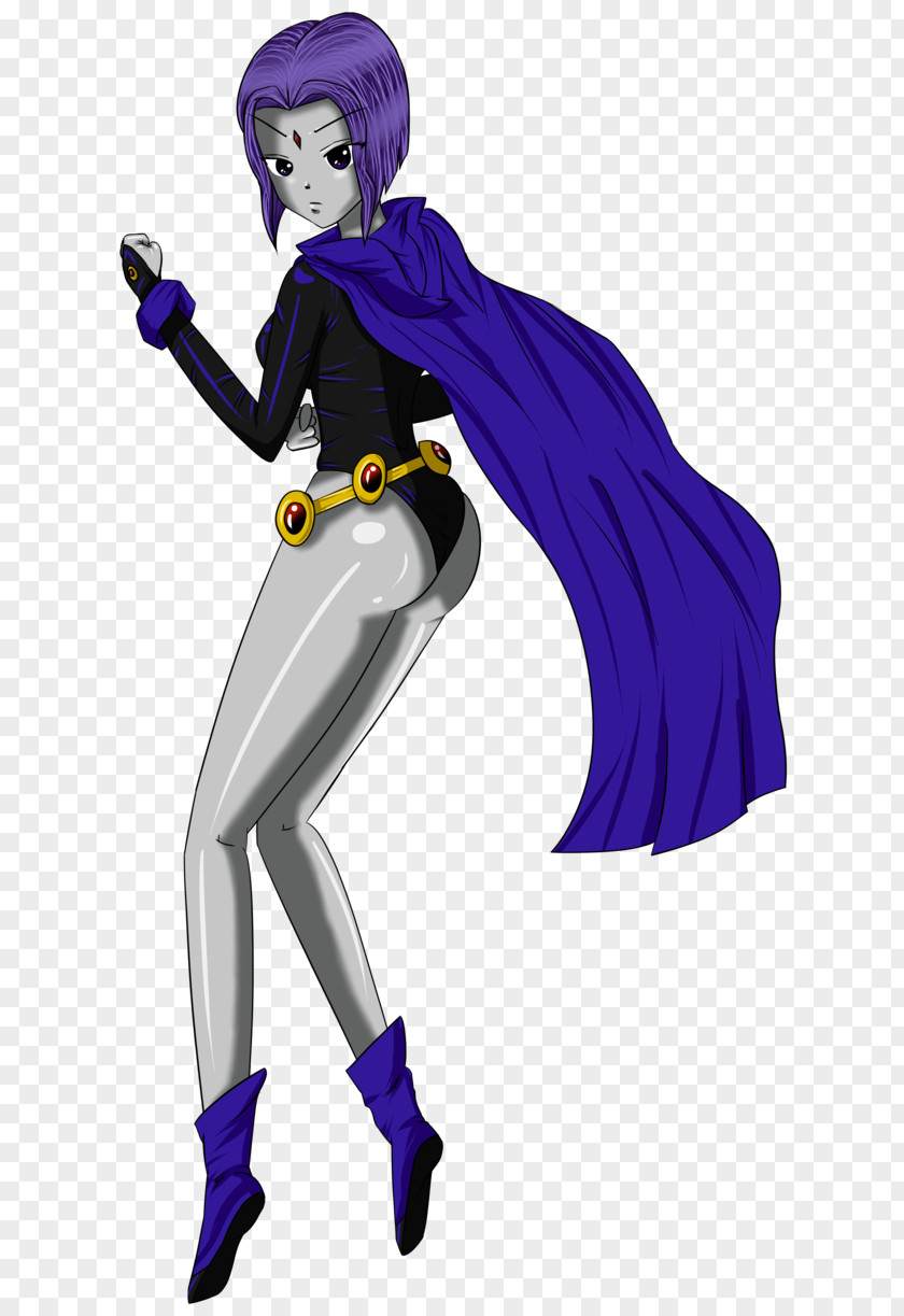Raven Cobalt Blue Costume Design Electric Purple PNG