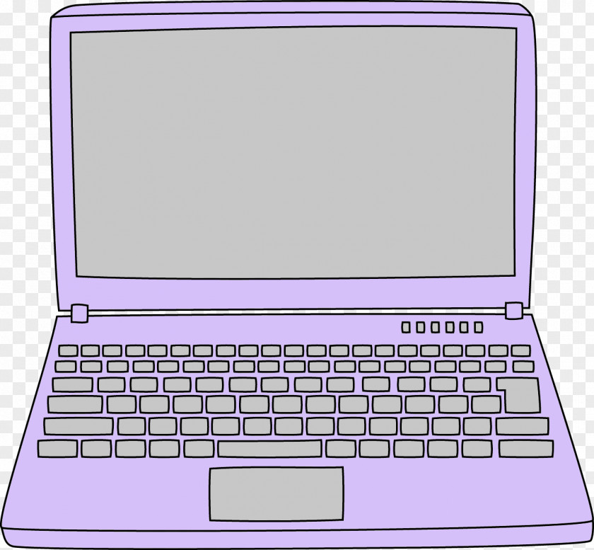 Laptop Netbook Computer Clip Art PNG