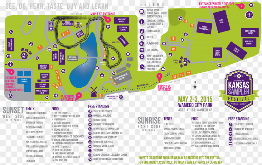 Map We The Fest Festival Image Kansas Trail Guide PNG