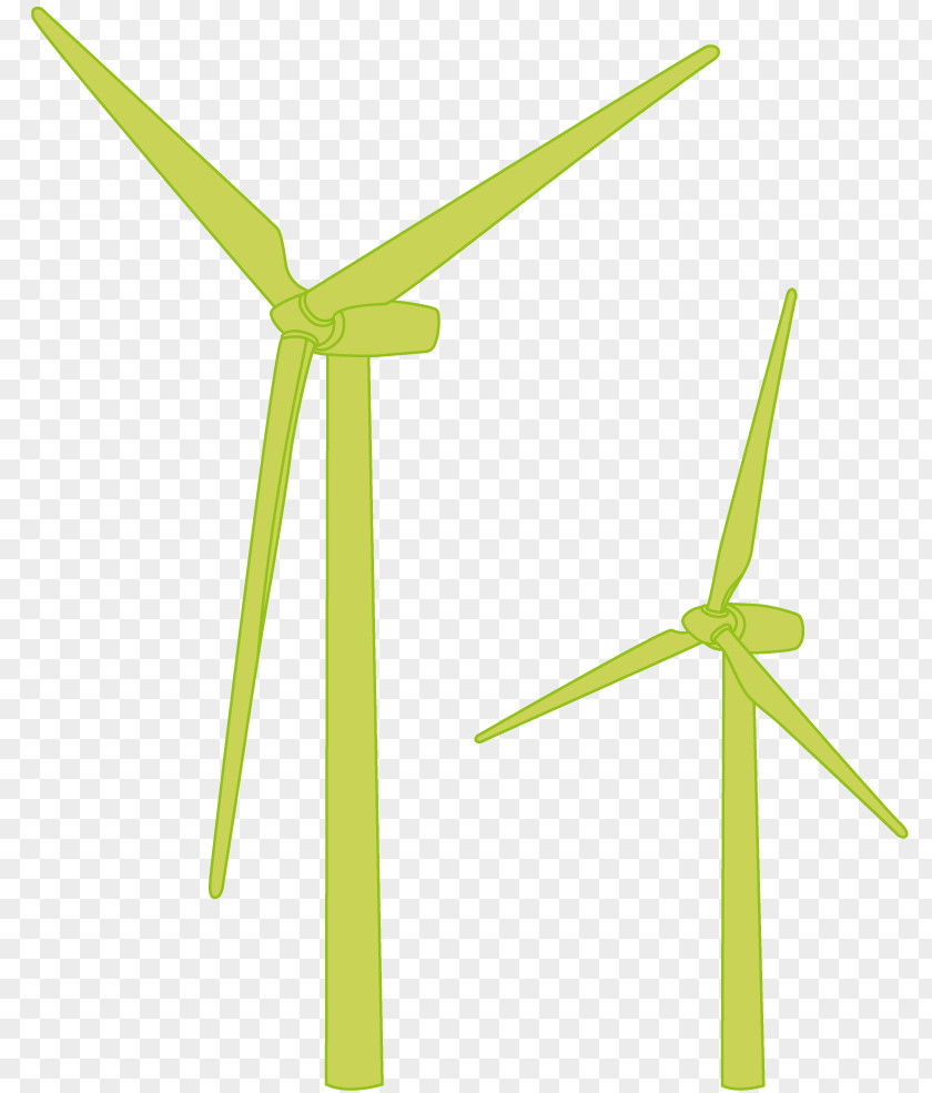 New Energy Wind Turbine Line PNG