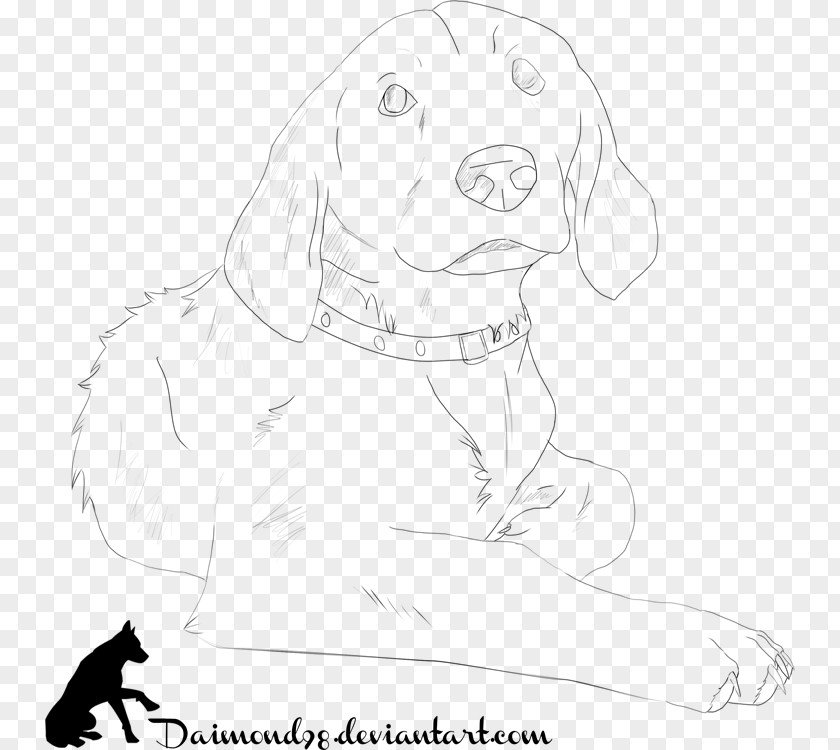 Puppy Labrador Retriever Dog Breed Sketch PNG
