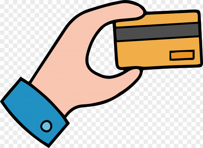 With A Credit Card In Hand Pangakaart Bank Payment PNG