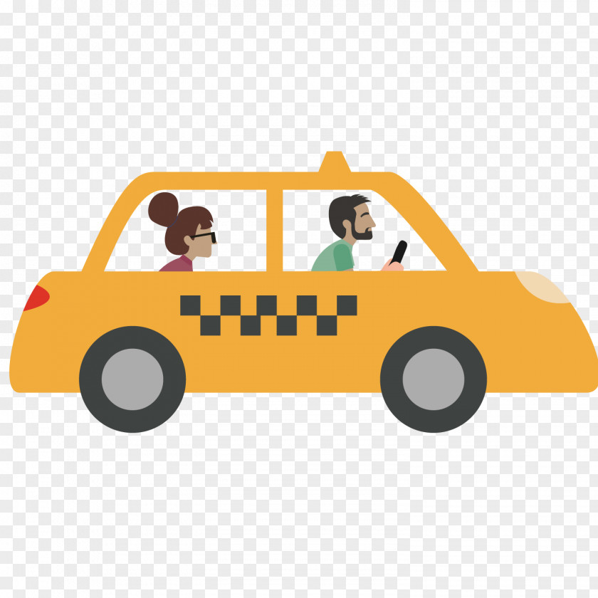 Yellow Taxi Icon PNG