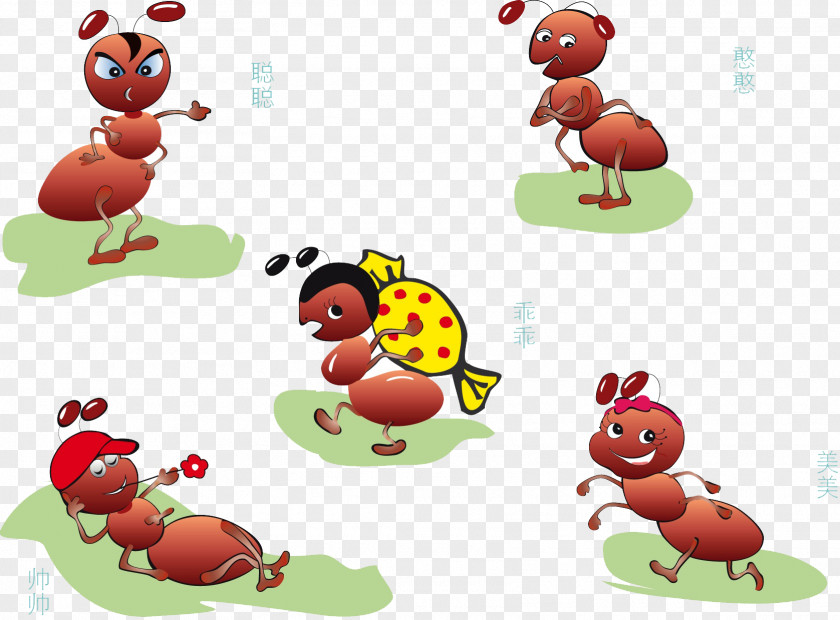 Foraging Ants Cartoon Download PNG
