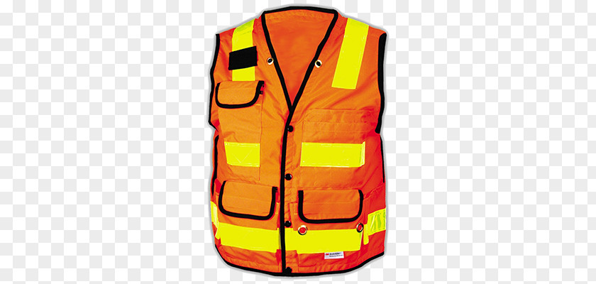 Jacket High-visibility Clothing Gilets Safety Orange Pocket PNG