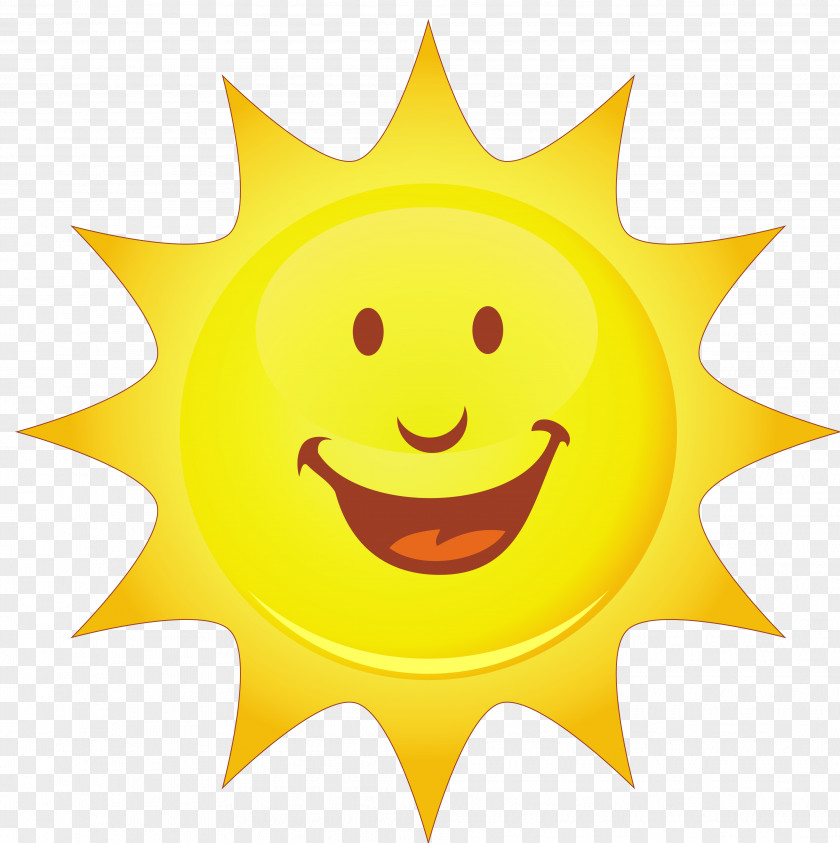 Sunshine Smiley Smiling Sun Clip Art PNG