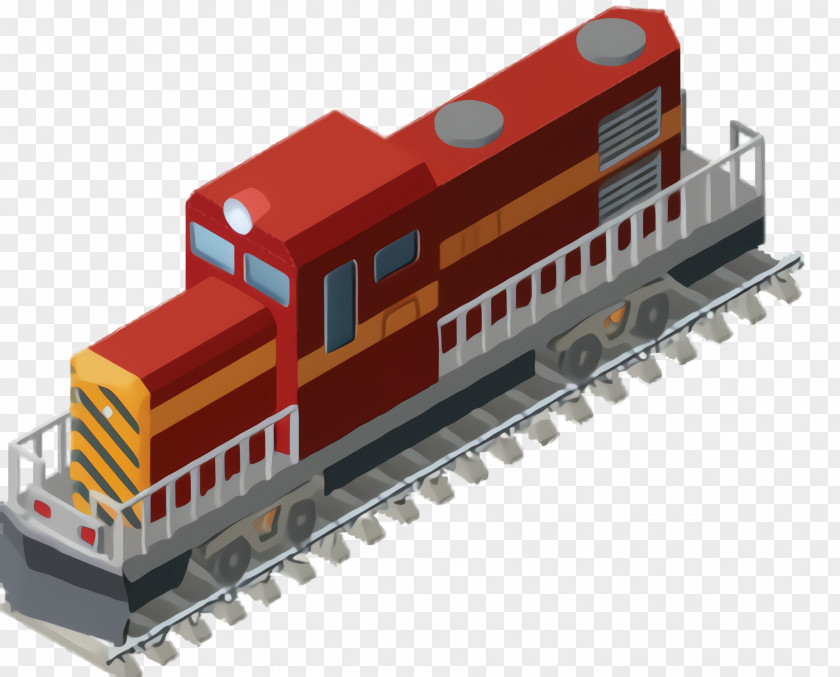 Toy Rolling Train Cartoon PNG