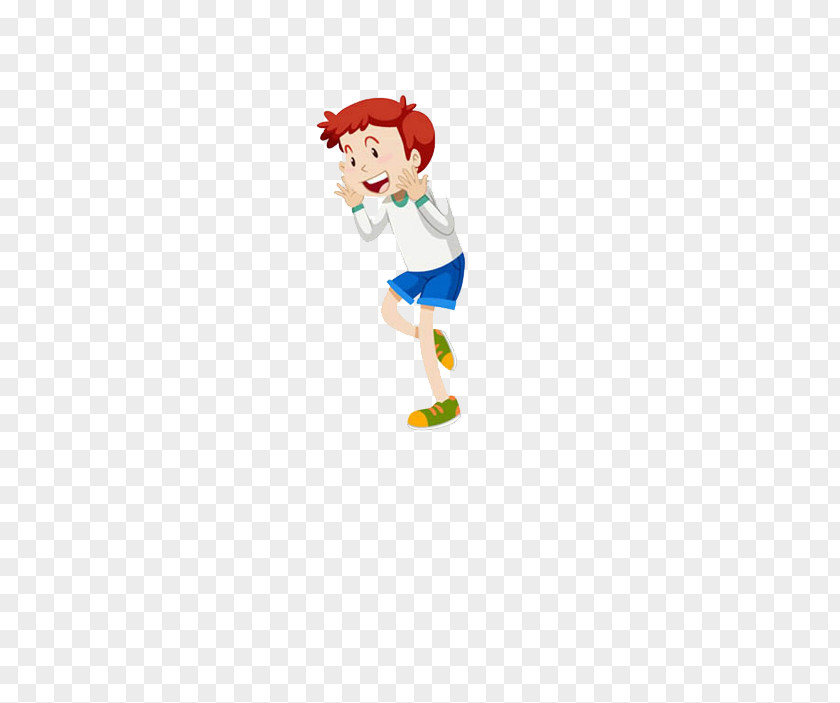 Bounce Boy Cartoon Illustration PNG