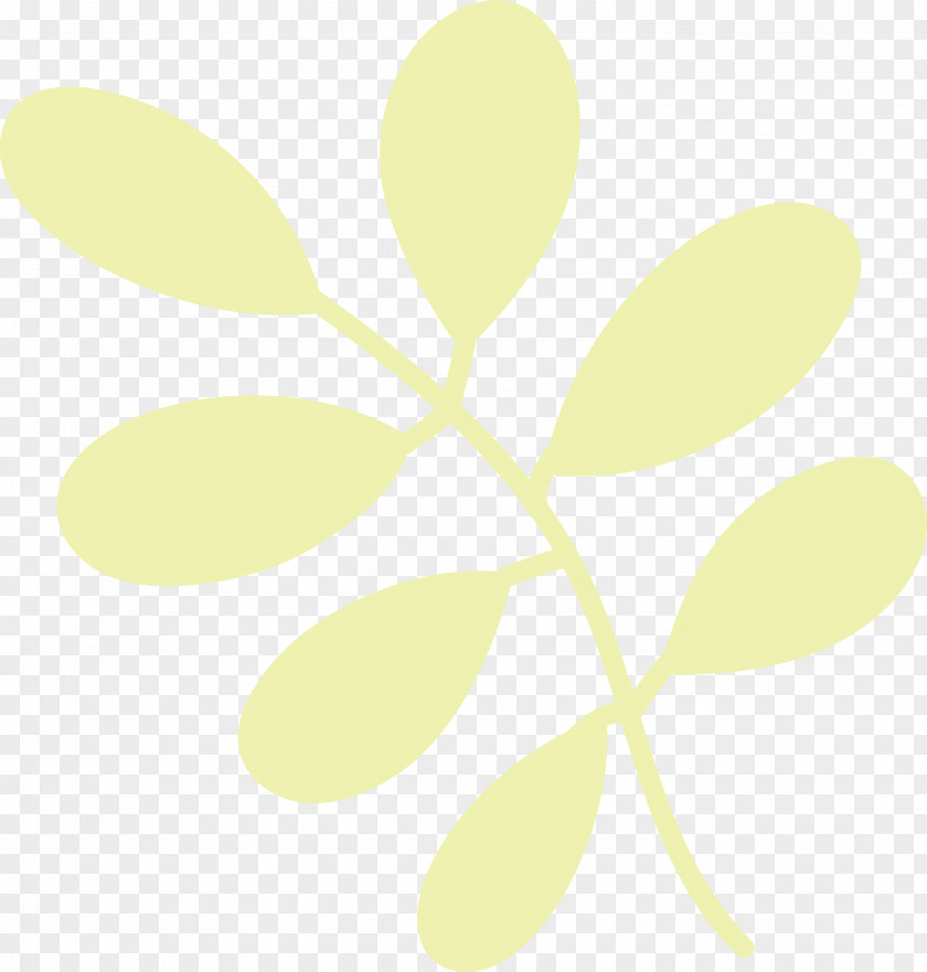 Leaf Plant Stem Yellow Pattern Font PNG