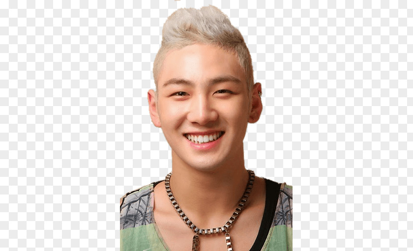 NU'EST Baekho White Hair PNG Hair, man wearing silver-colored box-link necklace clipart PNG