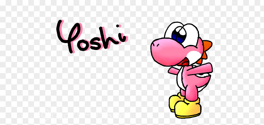 Pink Peach Mario & Yoshi Yoshi's Island Drawing Image PNG
