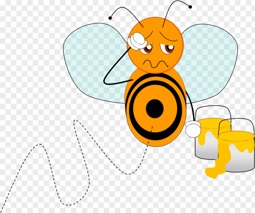 Cartoon Honey Bee Hive Clip Art PNG