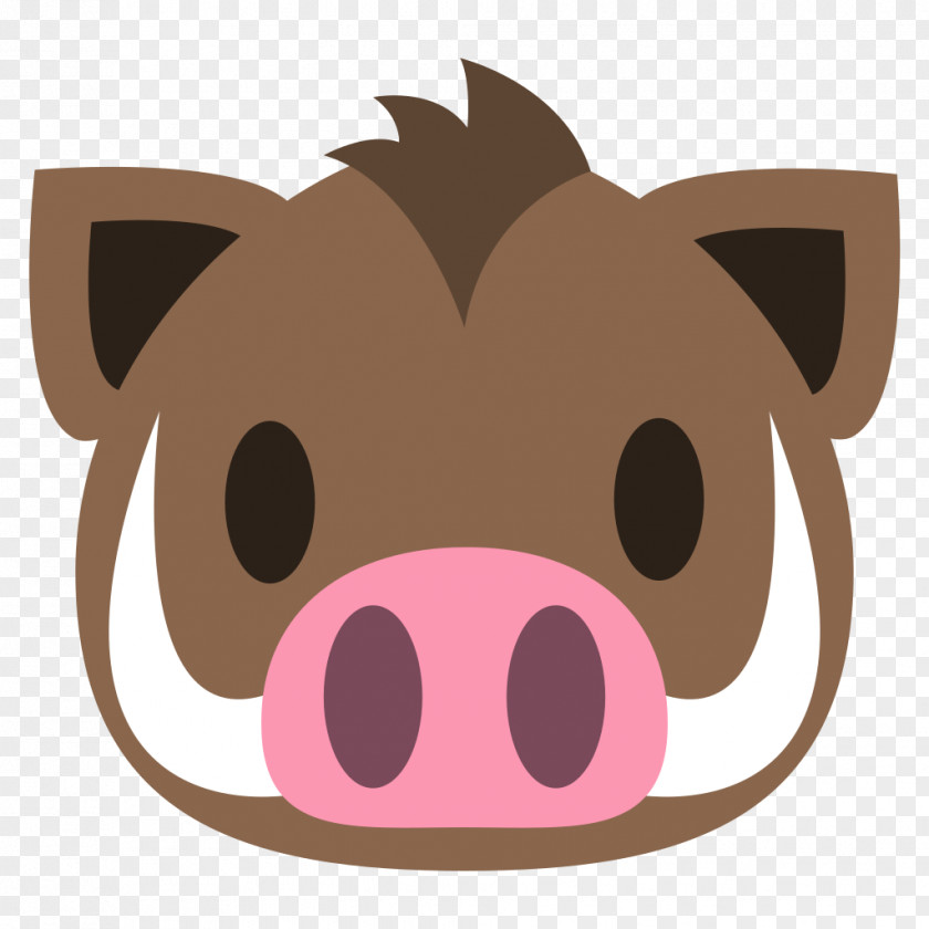Pig Wild Boar Emojipedia Emoticon Text Messaging PNG