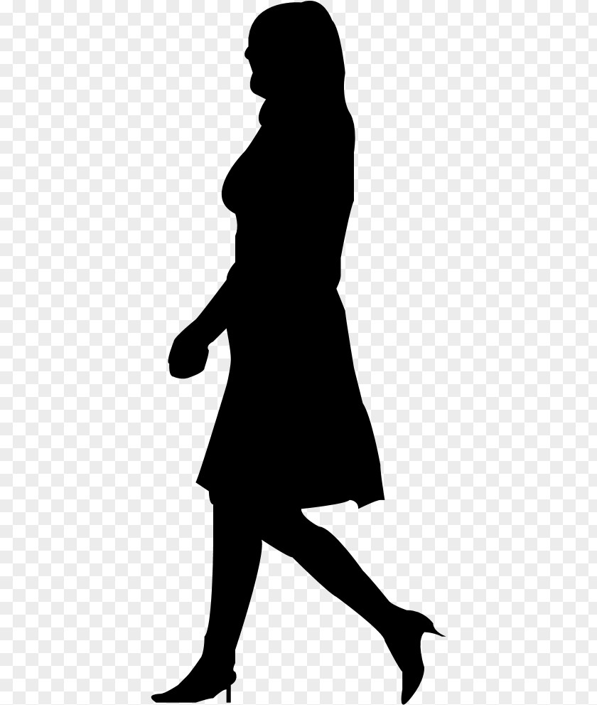 Black And White Princess Silhouette Image Clip Art PNG