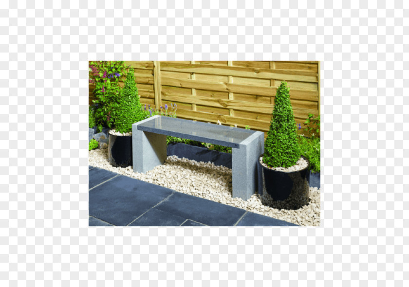 Table Bench Garden Seat Granite PNG