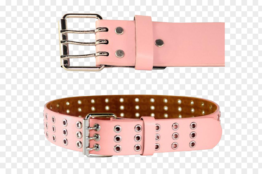 Womens Belt Transparent Leather Pink PNG