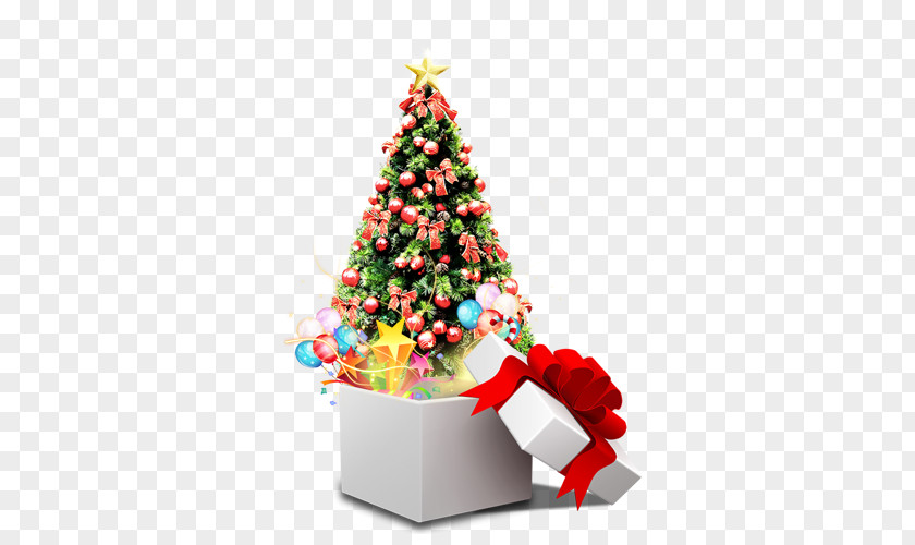 Creative Christmas Tree Card Happiness New Year Feliz Navidad PNG