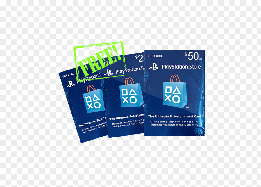 Gift PlayStation Store Network Card 3 PNG