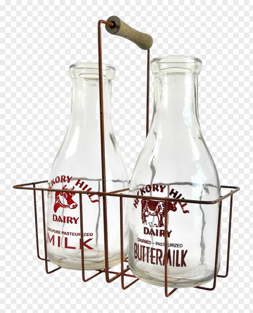 Milk Glass Bottle Table PNG