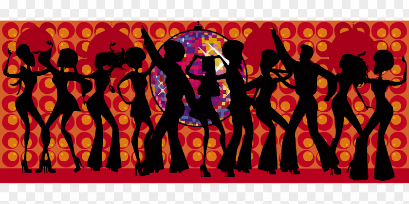 Party 1970s Disco Dance PNG