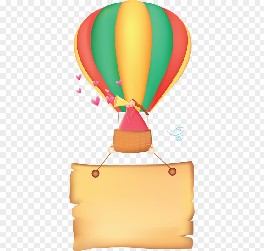 Hot Air Balloon Tag Creatives Paper Toy Scrapbooking Child PNG