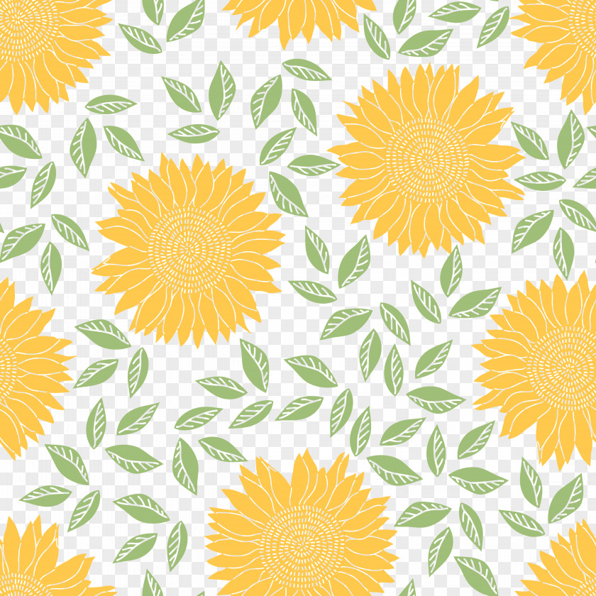 Sunflower Yellow Common Green PNG