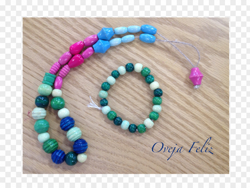 Hilo Turquoise Bead Bracelet Necklace PNG