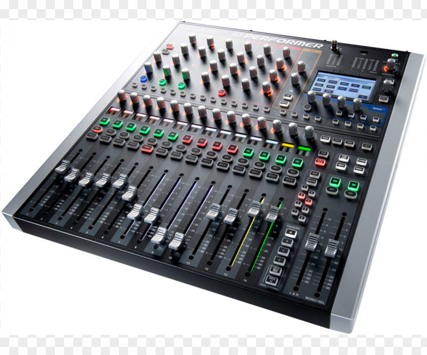 Microphone Soundcraft Spirit Si Performer 3 Audio Mixers Digital Mixing Console PNG