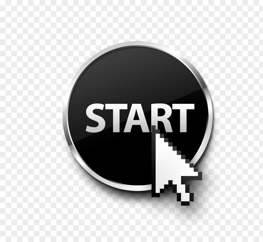 The Start Button Arrow Pointer Download PNG