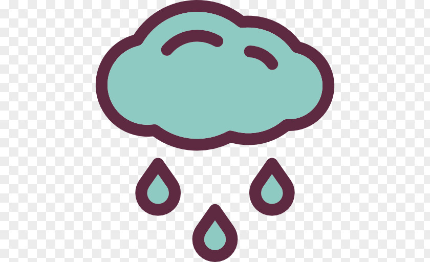 A Rain Cloud Icon PNG