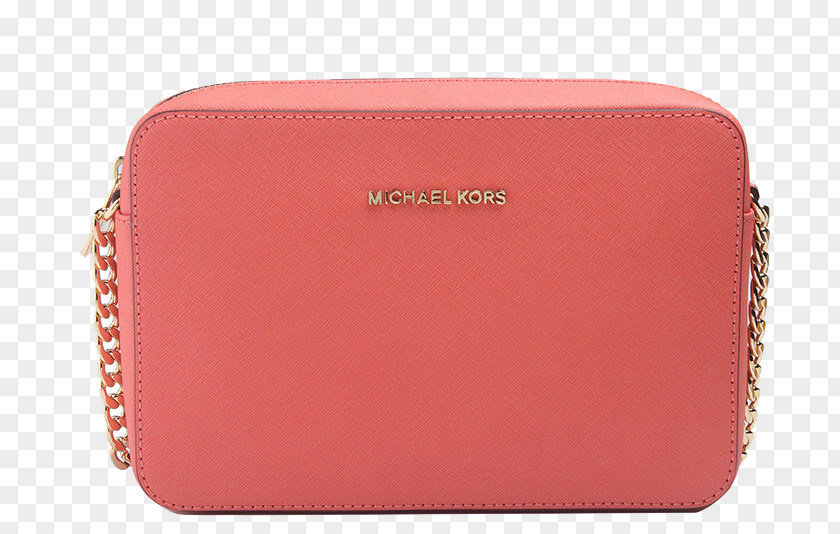 MichaelKors Michael Kors Leather Ms. Messenger Bag Pink Grapefruit Handbag Wallet PNG