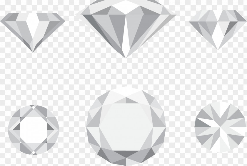 Pure Diamond Gemstone Euclidean Vector PNG